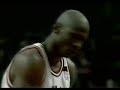 24 April 1992 The first game of the 1992 playoffs. This was Miami's first playoff experience and they were determined to make some noise. They started the game with a lot of energy and looked very promising. But that was until Jordan decided to take over. It was total domination. After three quarters Jordan had 42/8/6 with some steals and a block. The Bulls having a comfortable lead, he shot only three times in the final quarter. Finished with 46/11/9/3stl/1 blk on 21/34 shooting. Went to the line only 4 times. Hoops has the third game of this series where Jordan scores 56 in Miami. Post game notes & quotes ======================== CHICAGO (AP) -- These are the playoffs, also known as Michael Jordan time. 
