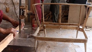 Wooden Sofa Frame Crafting Process | Moawin.pk
