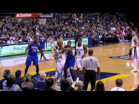 Beat - Hollis Thompson does not give up on the play after being blocked and makes a circus shot to be the shot clock. About the NBA: The NBA is the premier professional basketball league in the...