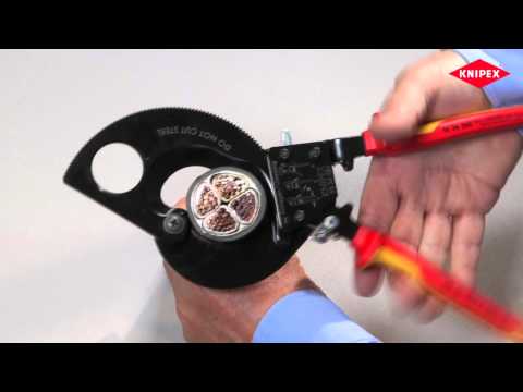 KNIPEX Kabelschneider (Ratschenprinzip) (95 36 280)