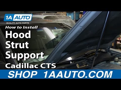 How To Install Replace Hood Strut Support 2003-10 Cadillac CTS