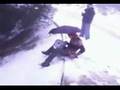 haciendo el jilipoyas en la nieve
