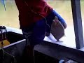 Florli hooks and Piranha and throws it into the boat.