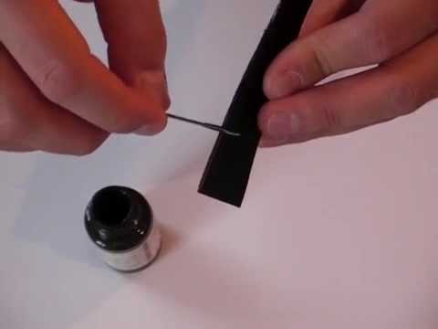 how to dye edge of leather