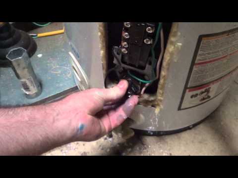how to drain an electric water heater