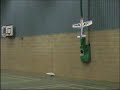Indoor flying at Chosen Hill school