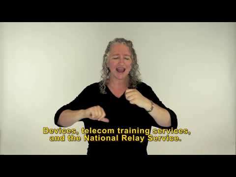 Auslan video on Accessible Telecoms 