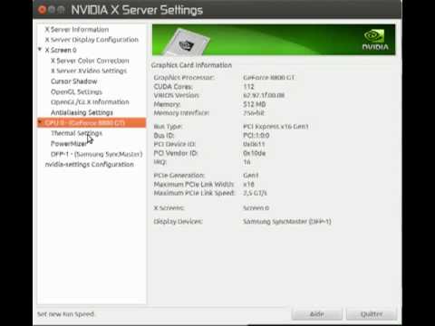 how to adjust nvidia fan speed