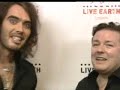 Ricky Gervais And Russell Brand At Live Earth Ricky Gervais And Russell Brand At Live Earth