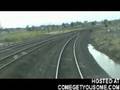 Teens Play With Train