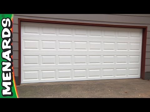 how to put up a garage door