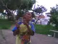 o menino demoniado me atacando