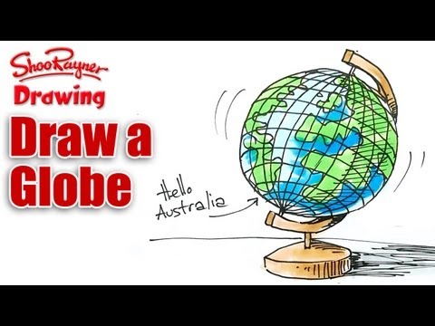 how to draw globe