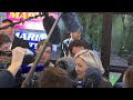 conf�rence de presse de marine le pen, lors de sa tourn�e consacr� au tour de france des oubli�s � versailles, le 15 mai 2013.