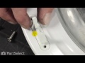 Washer Repair- Replacing the Door Strike/Catch (Frigidaire Part # 131763310)