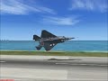 YF22 RAPTOR CRAZY TAKE OFF! FSX