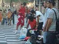 Breakdancers in Nice square in France