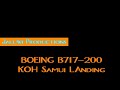 Koh Samui Landing -Bangkok Airways Boeing B717-200