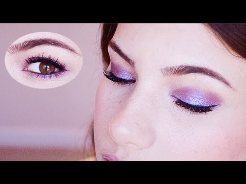 how to eye makeup purple