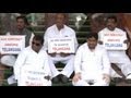 Five Congress MPs from Telangana on 48-hour sit-in at Parliament gate