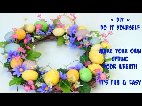 how to attach wreath to glass door