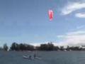 kite-boating a cat, Mav in Hilo Hawaii