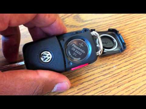 how to change battery in vw key