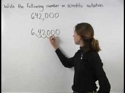 how to write in scientific notation