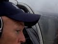 P-51 Mustang on final approach to ENGM (Cockpit view)