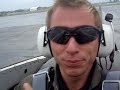 P-51 Mustang on final approach to ENGM (Cockpit view)