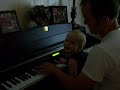 Piano playing with Daddy