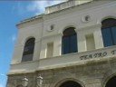 uno scorcio del centro storico di bitonto, il teatro comunale tommaso traetta