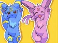 Umbreon and Espeon Caramelldansen