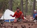Mike Clelland! and Scott Christi teach their students and fellow instructors correct backcountry practice.