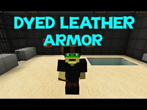 how to dye leather armor in minecraft pe