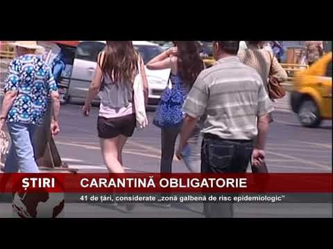 41 de țări, considerate „zonă galbenă de risc epidemiologic”
