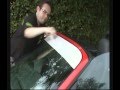 How to apply a sunstrip (sunvisor) to a Porsche Boxster