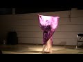 belly dance performance with veil