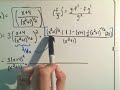 Using the Chain Rule - Harder Example #2