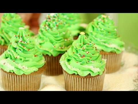 frosting un to hacer navidad make un árbol how cupcake Cómo buttercream de youtube en