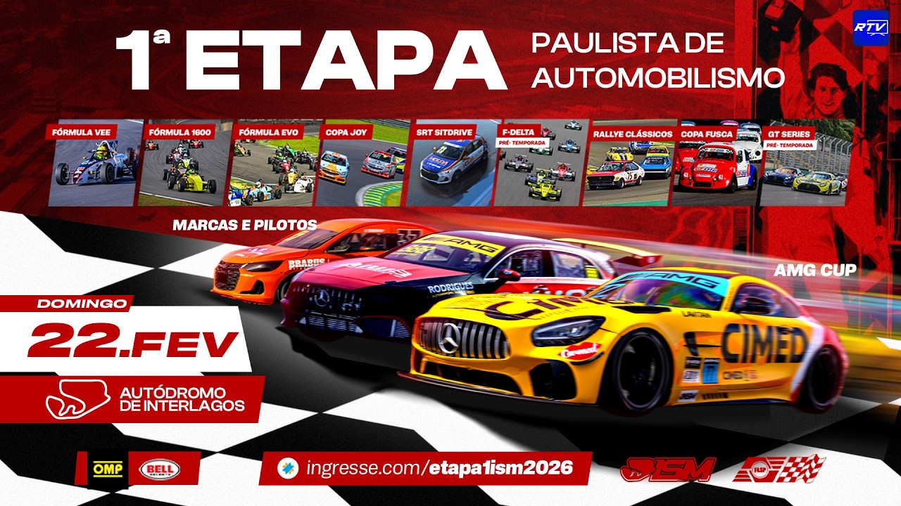 1ª ETAPA do Paulista de Automobilismo 2026 - Autódromo de Interlagos (SÁBADO - 22/02/2026)