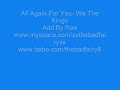 we the kings - all again for you