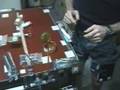 Opening a can of honey in microgravity