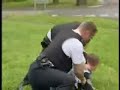 Police grapple man