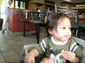 khleo won't share nuggets w/ mommy...