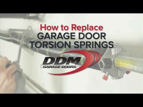 how to torsion spring garage door