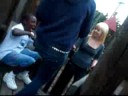Fawn beating black boy
