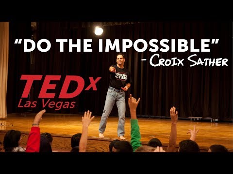 inspirational - Motivational speaker Croix Sather presenting