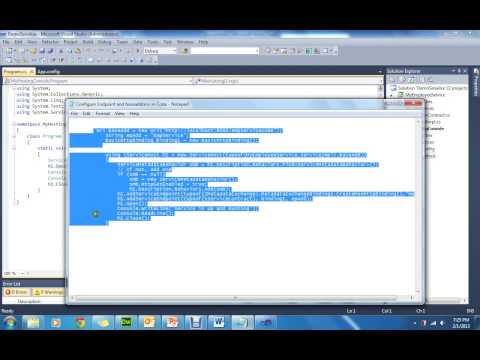 how to define endpoints for wcf service