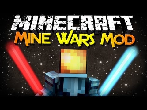 Minecraft Mod Showcase: Mine Wars - Lightsabers, Mobs, Butter, and MORE!